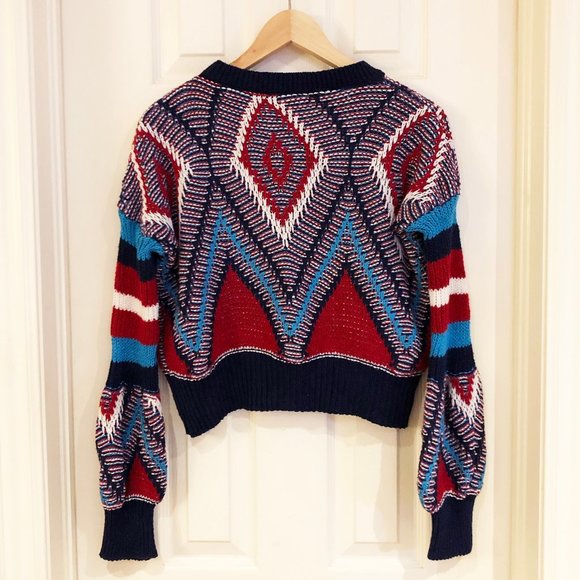Colorful Geometric Patterned Sweater - Picture 5 of 5